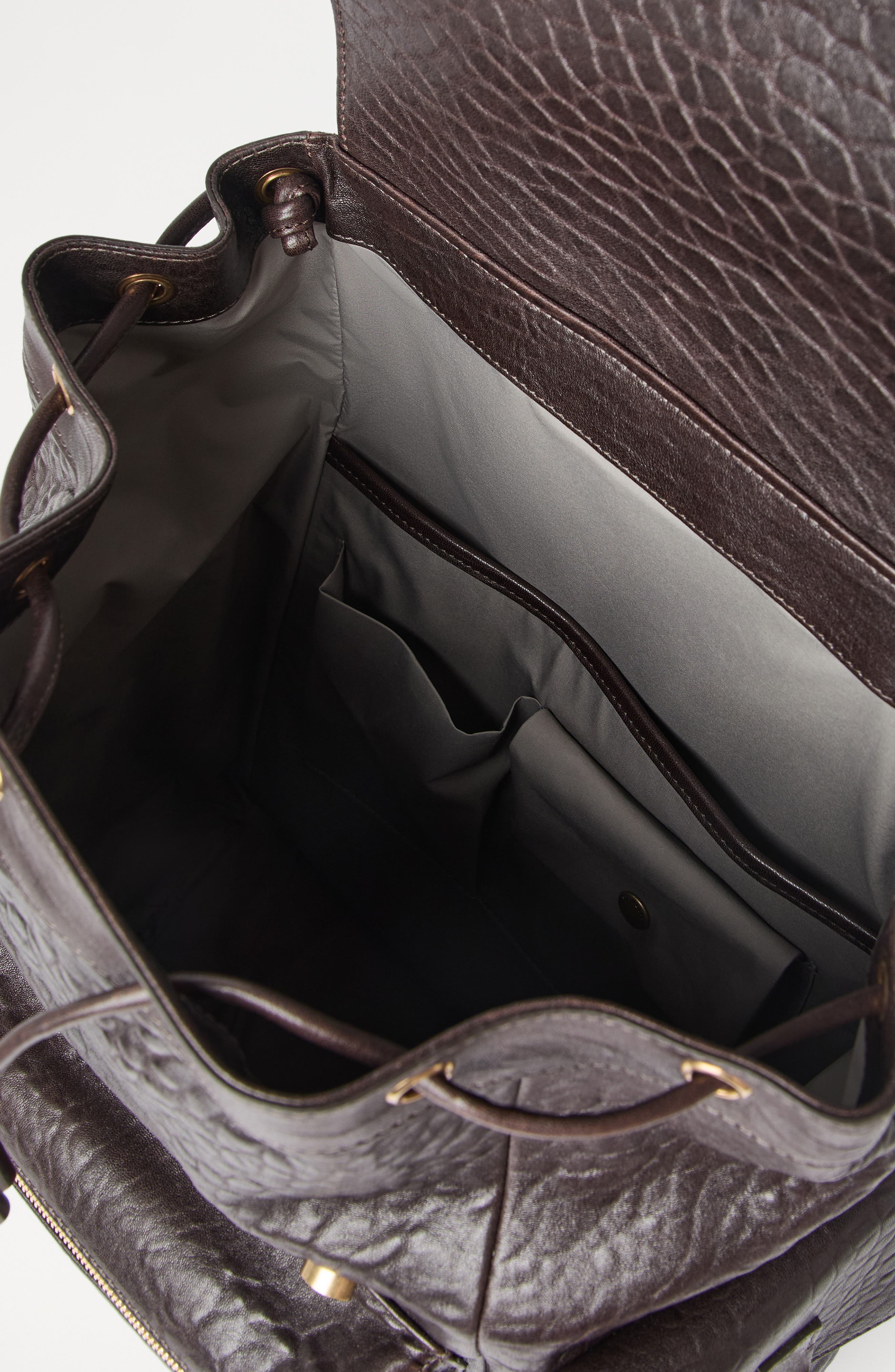 Brunello Cucinelli Leather city backpack in Brown at Nordstrom - 6