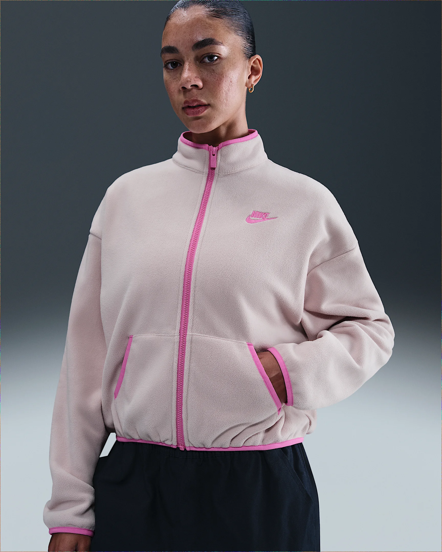 Nike Sportswear Club Fleece Women's Loose Cozy Track Jacket - 1