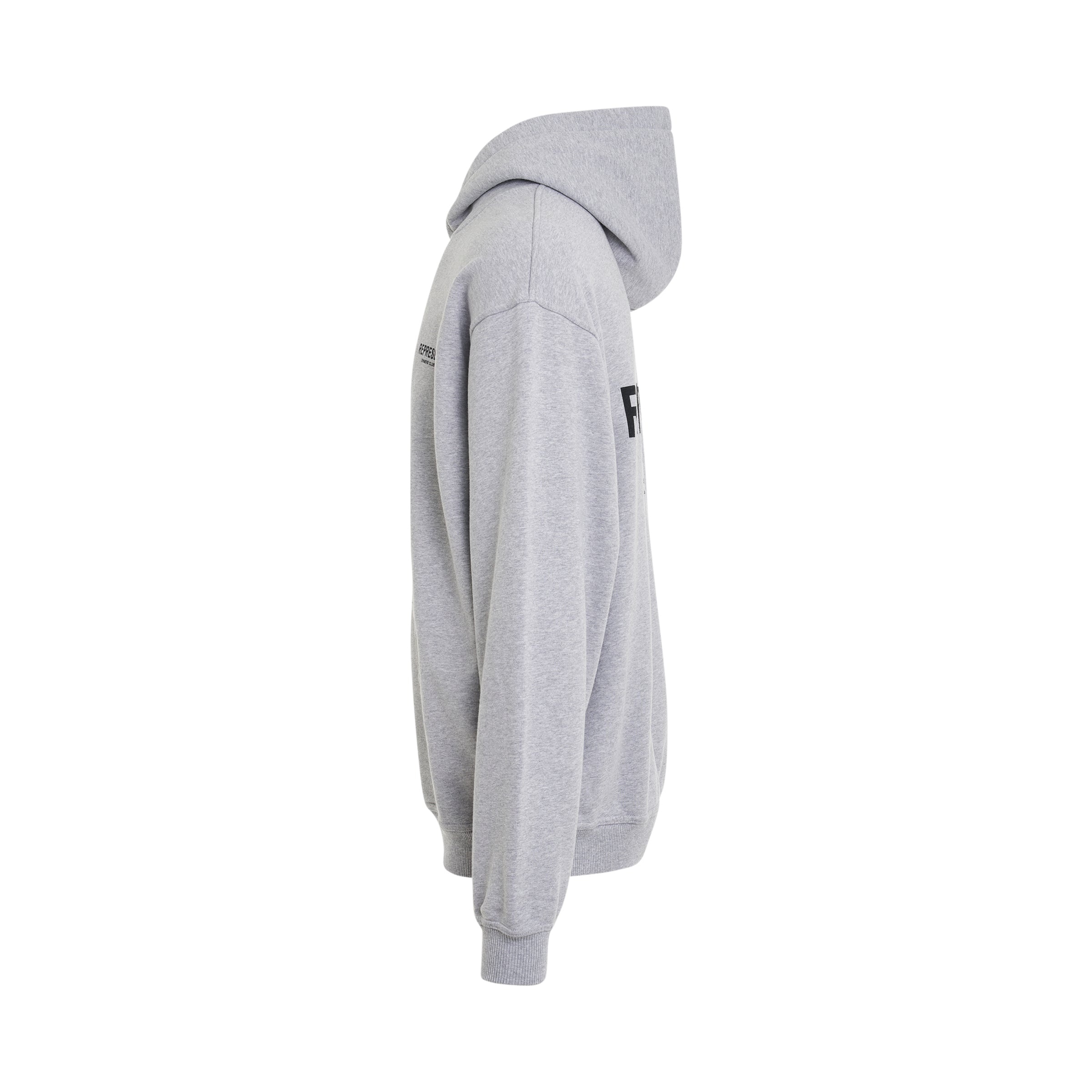New Represent Owners Club Hoodie in Ash Grey/Black - 3