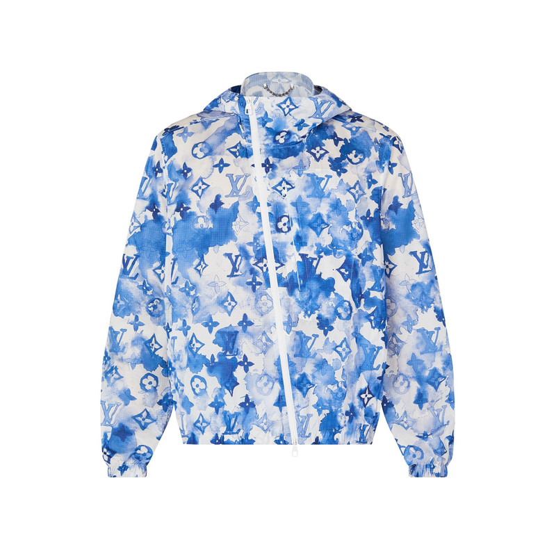 Blue Watercolor Windbreaker - 1
