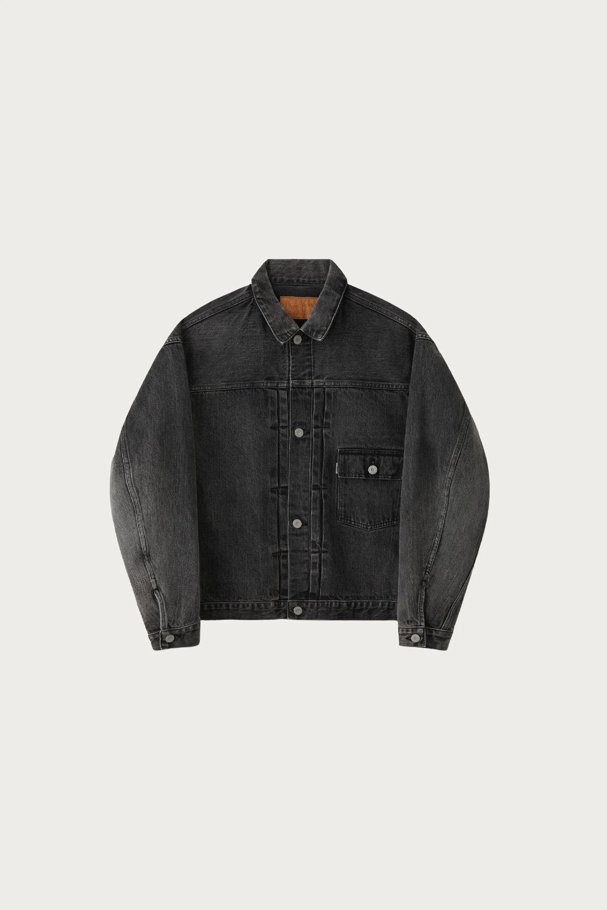 Classic Faded Jean Jacket - Black - 1