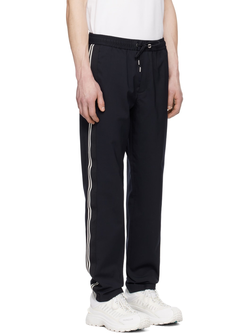 Navy Striped Sweatpants - 2