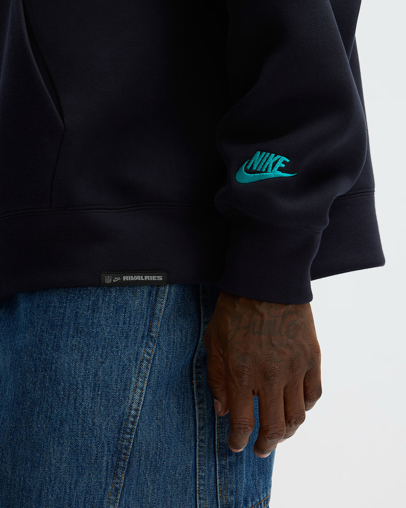 Miami Dolphins Rivalries Collection Oversized Tech Fleece Men's Nike NFL Pullover Hoodie 6