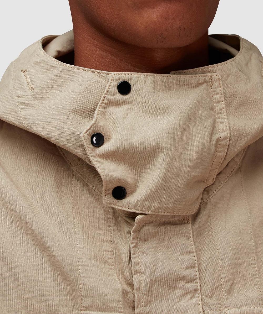 Canvas weave utility parka jacket - 7