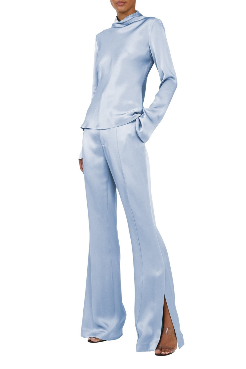 LAPOINTE Satin High Waisted Flare Leg Pant outlook