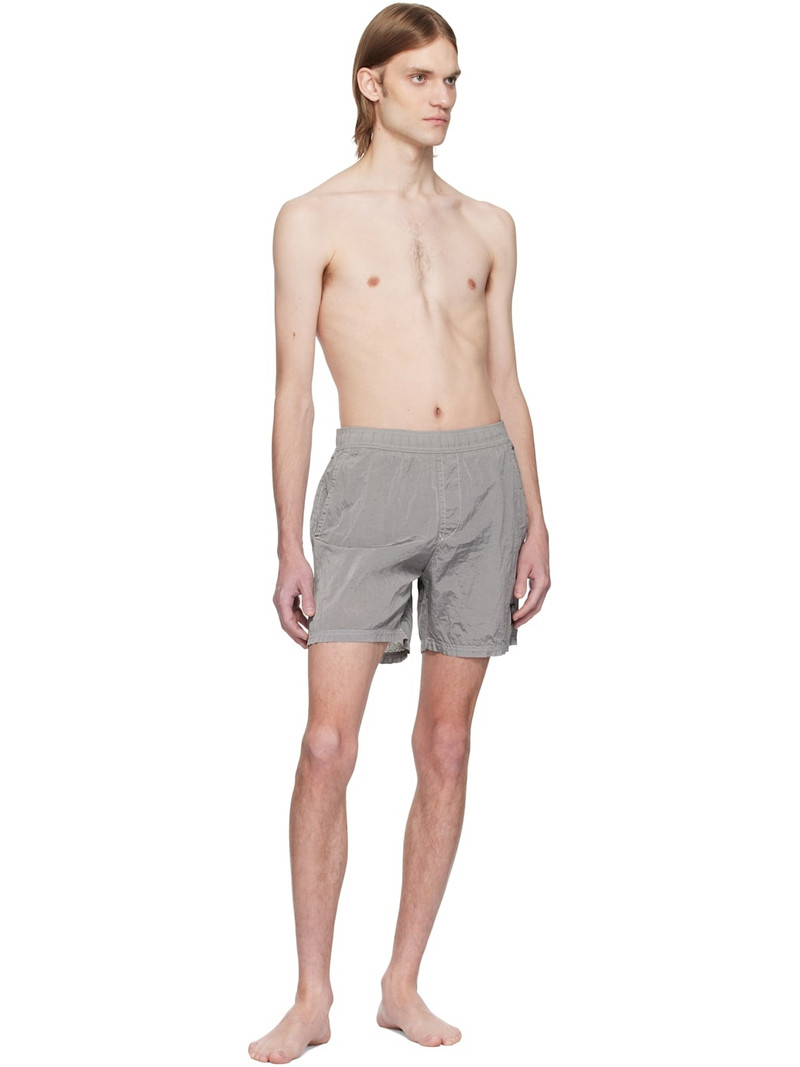 Stone Island Gray Nylon Metal ECONYL Swim Shorts outlook