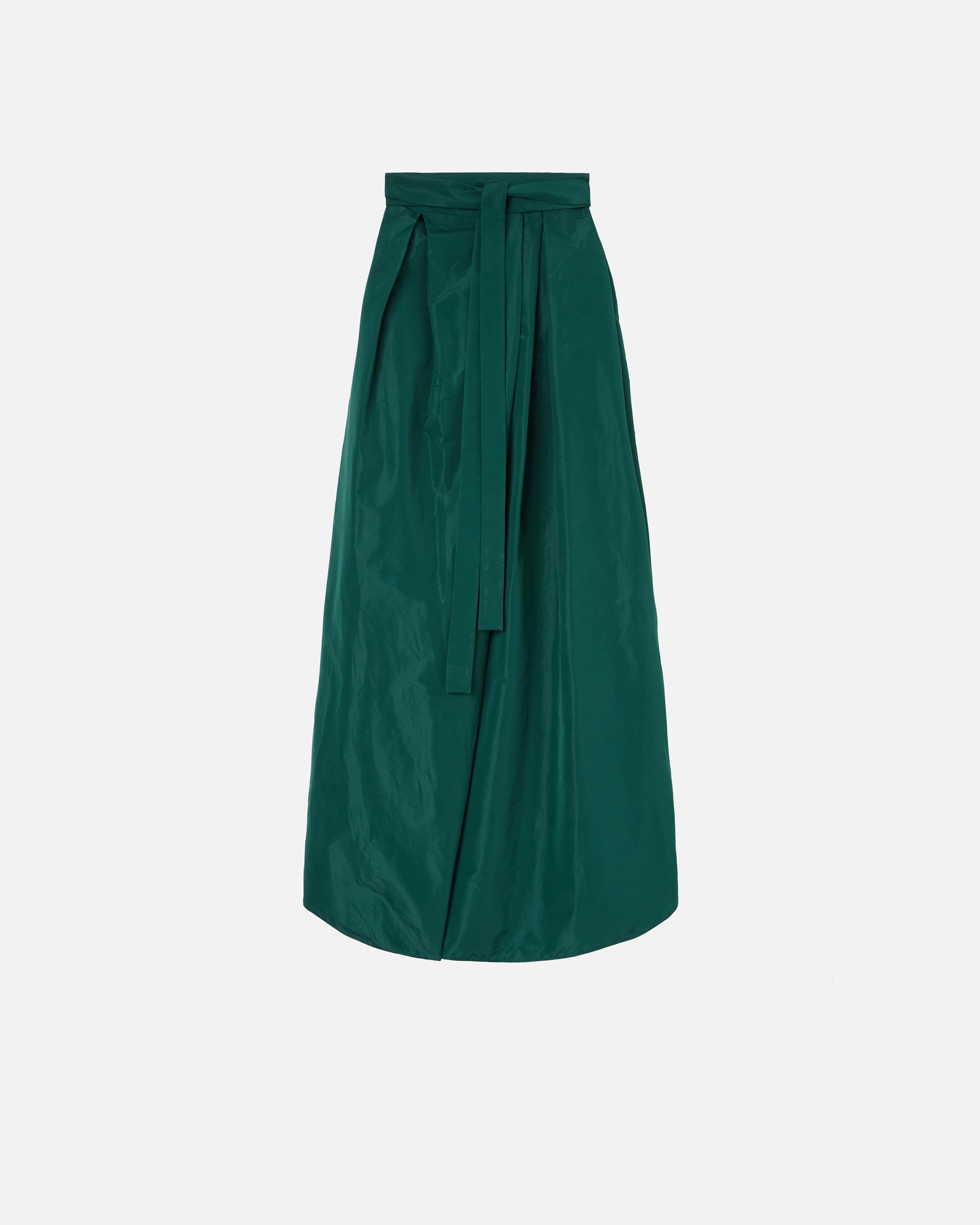 LONG TAFFETA MAXI-SKIRT - 1