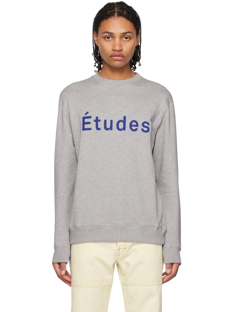 logo-print crew neck sweatshirt 1