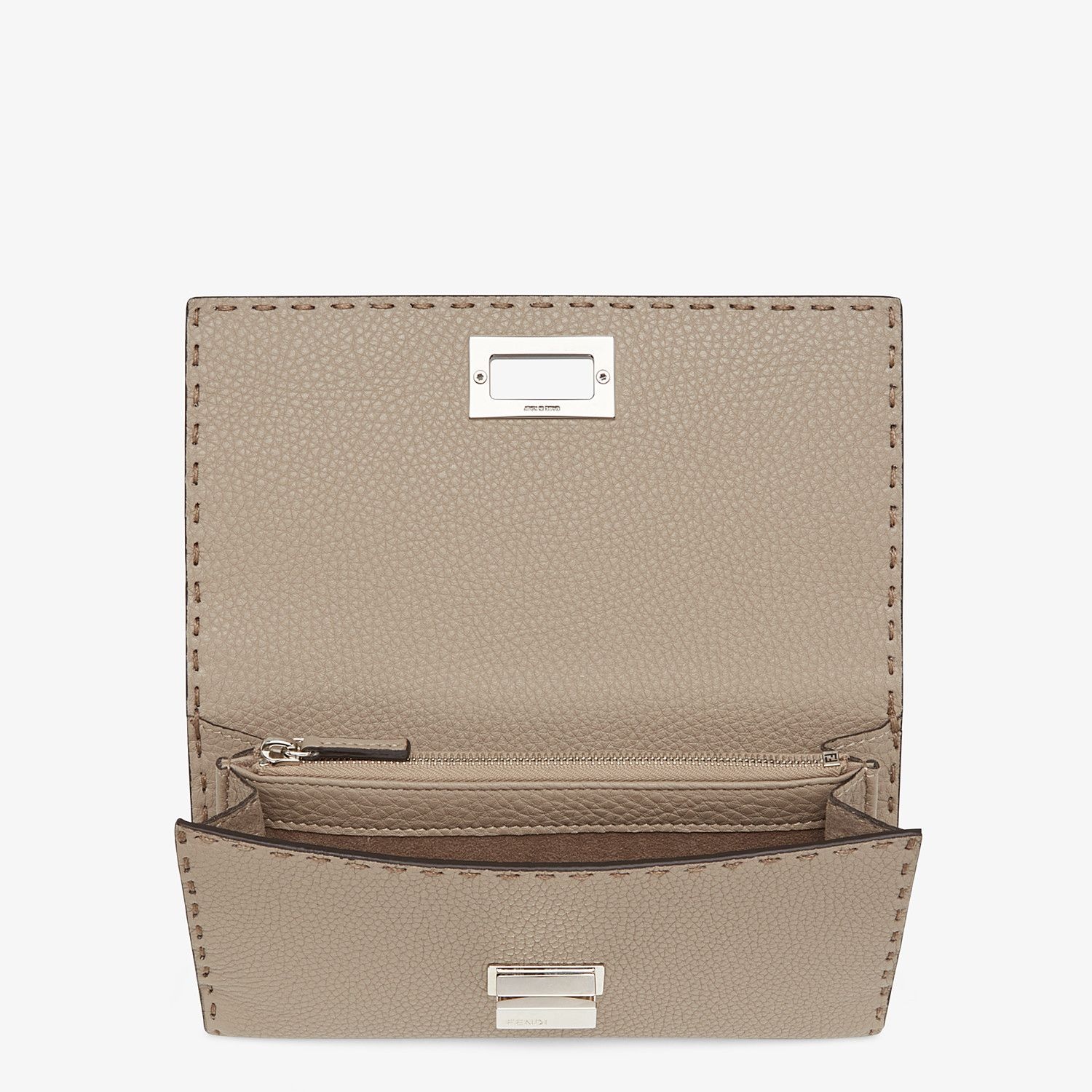 Beige leather wallet - 4