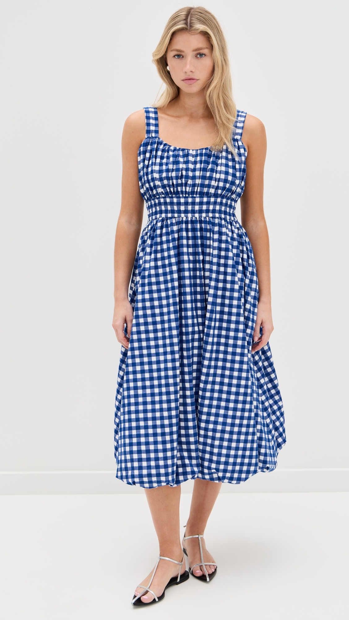 Neci Gingham Tank Dress - 6