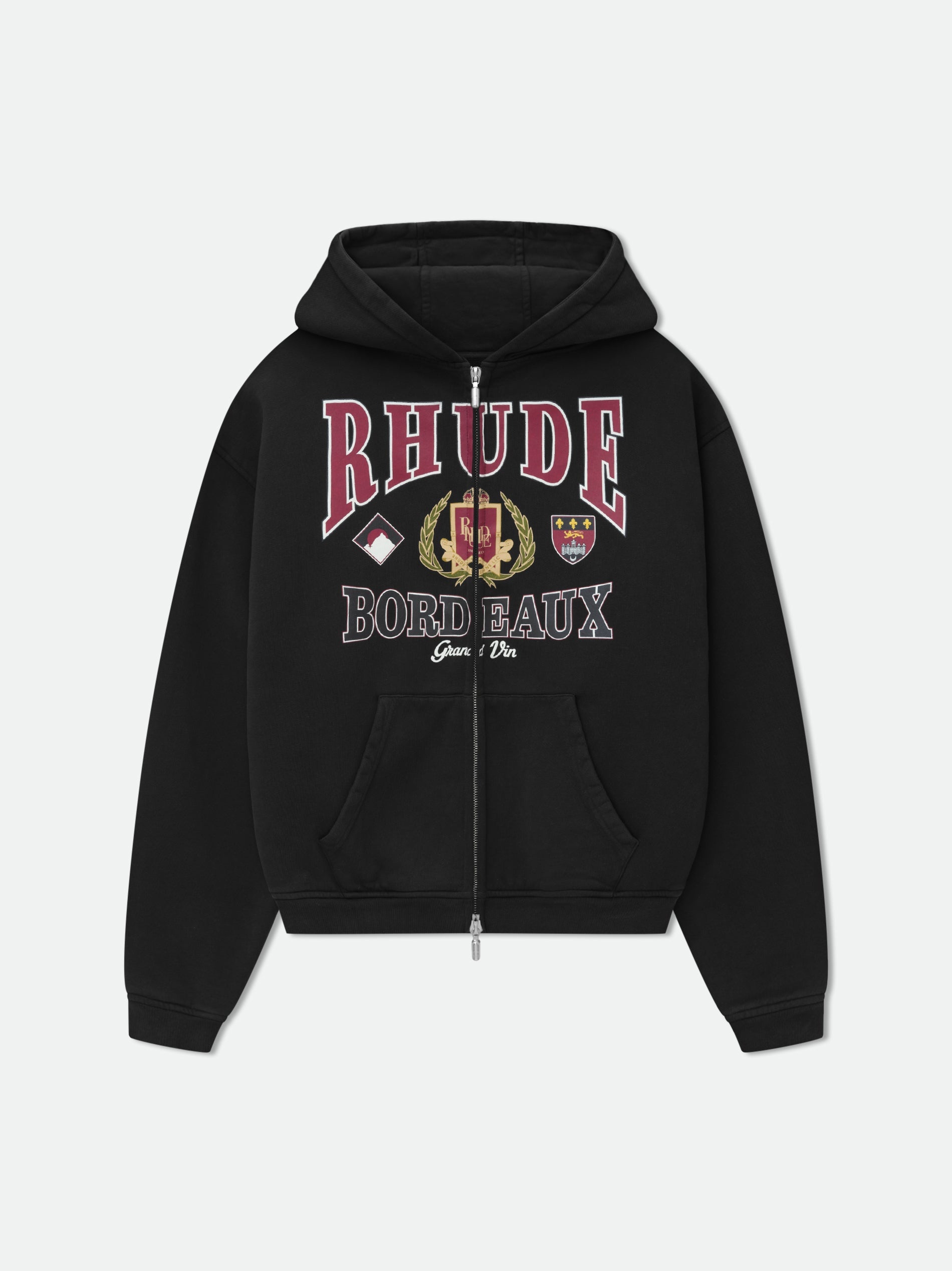 BORDEAUX GRAND VIN ZIP-UP HOODIE - 1