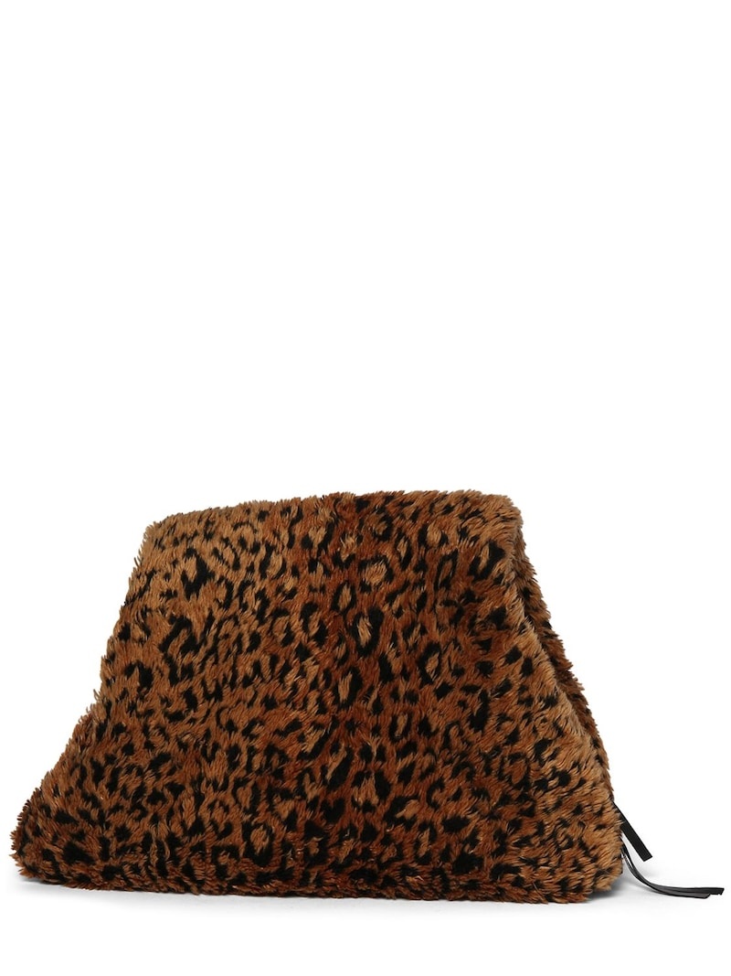 Medium faux fur puffer bag - 1