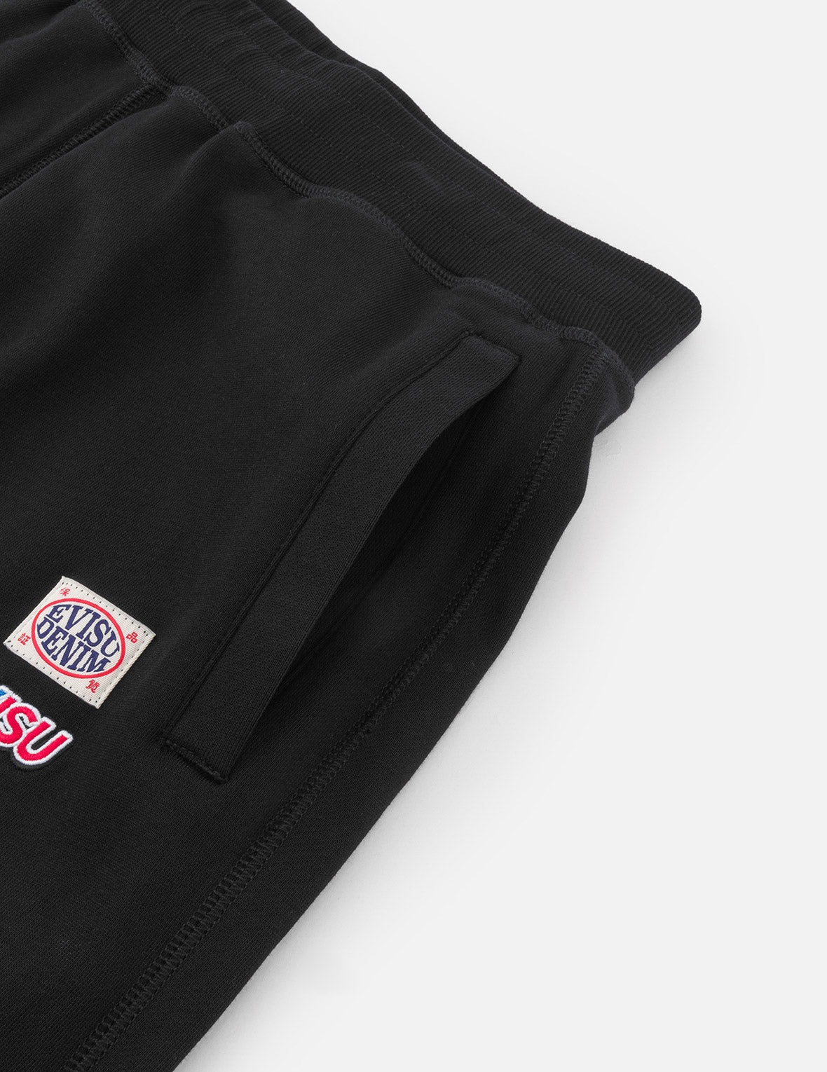 Slogan Daicock Print with Appliqué Pockets Loose Fit Sweatpants - 11