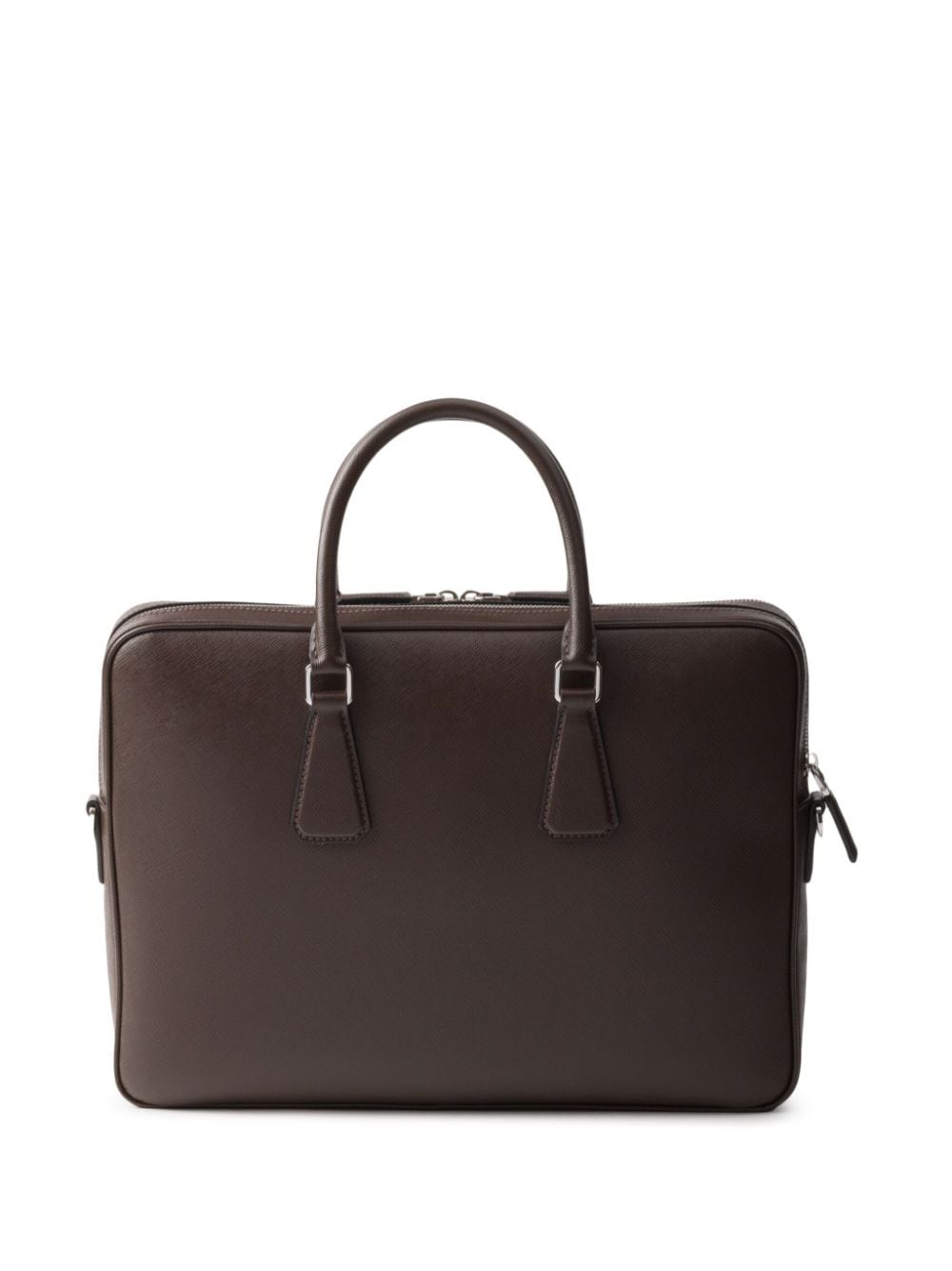 Saffiano leather zip briefcase - 2