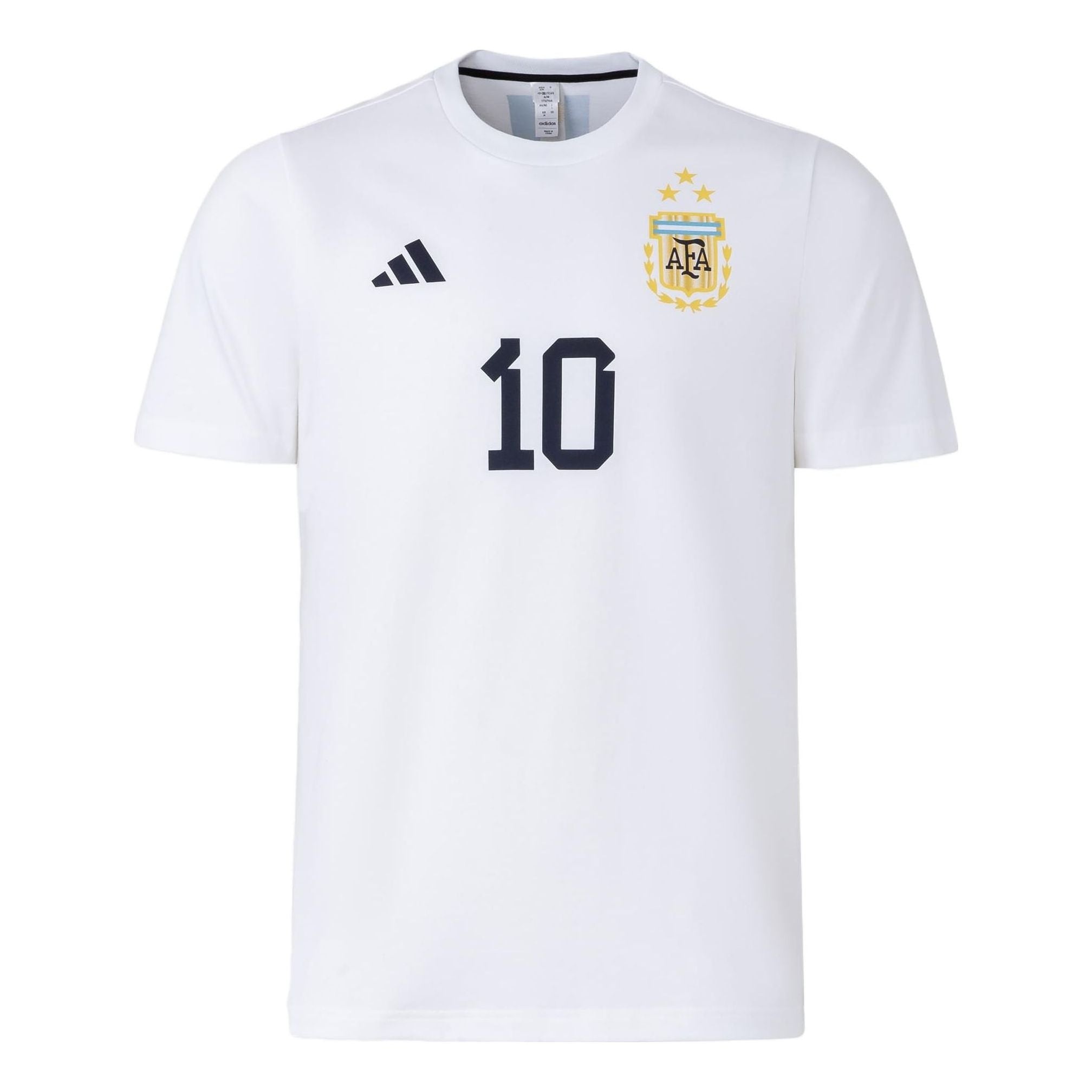 adidas Messi Name And Number Tee 'White' IW3614 - 1