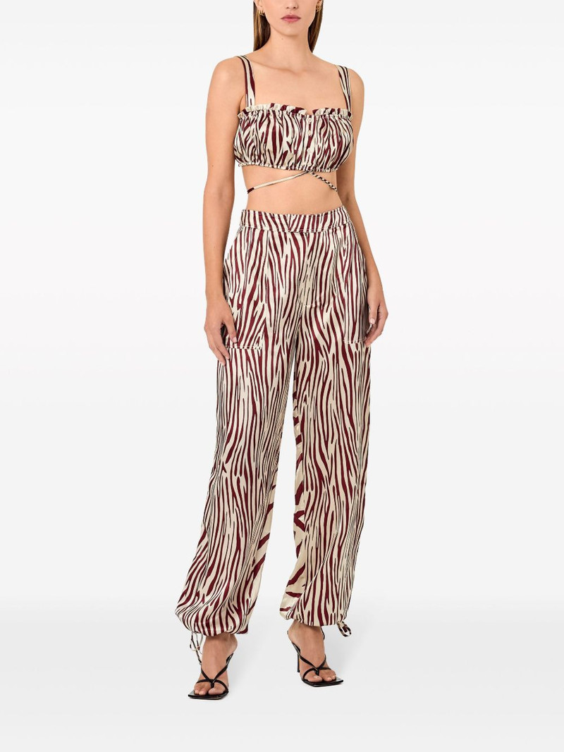 NICHOLAS Tracy sleeveless silk cropped top outlook