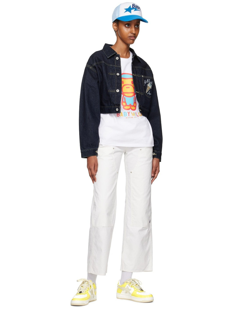 A BATHING APE® White 'Baby Milo' T-Shirt outlook