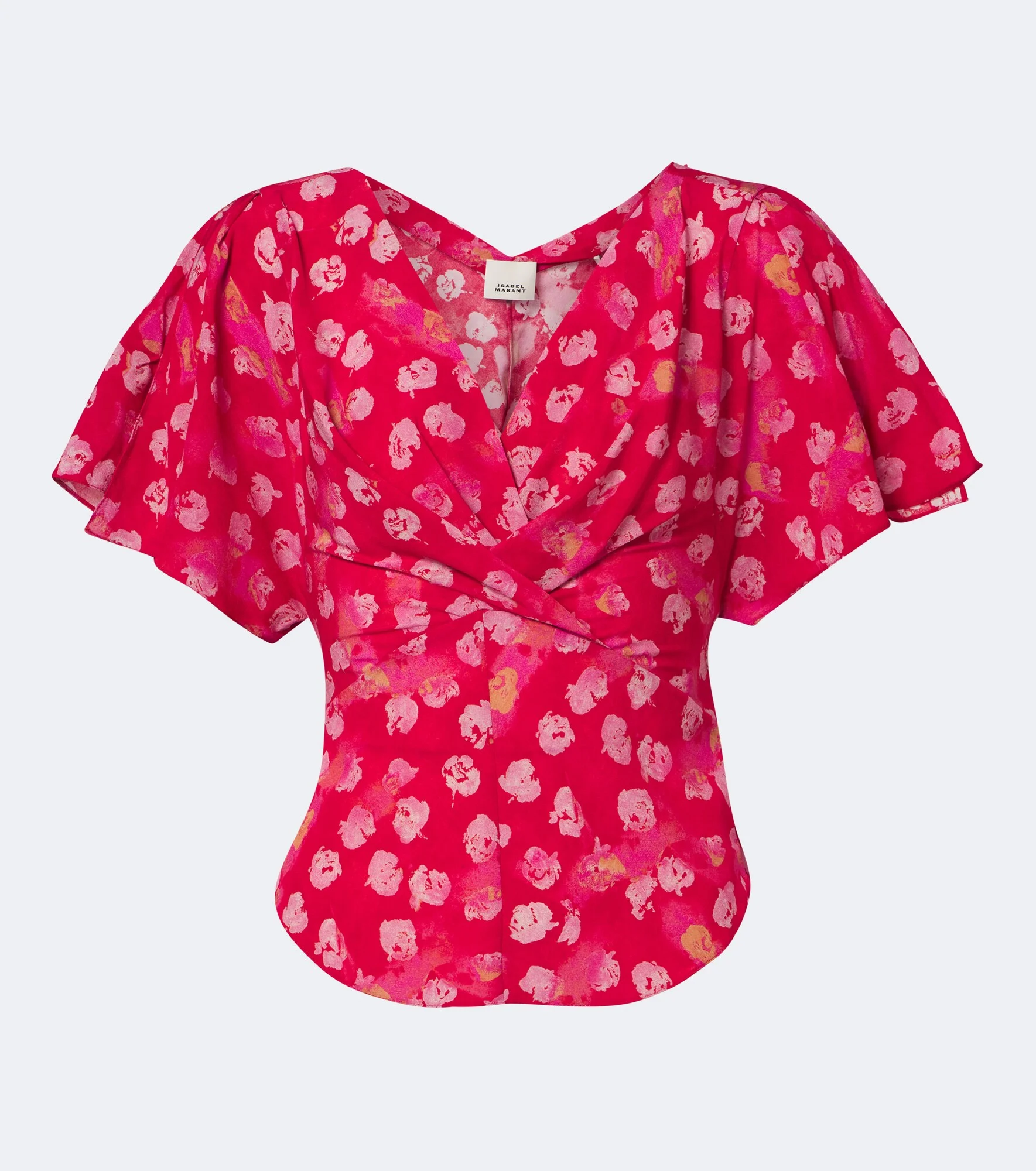 Faljane floral silk-blend top - 1