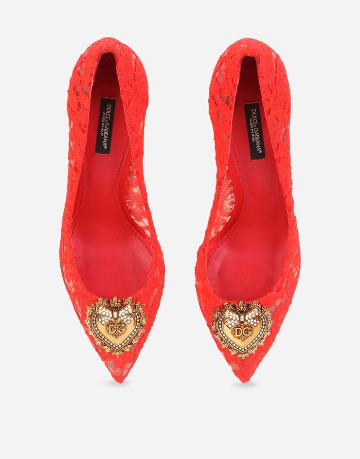 Taormina lace pumps with Devotion heart - 4