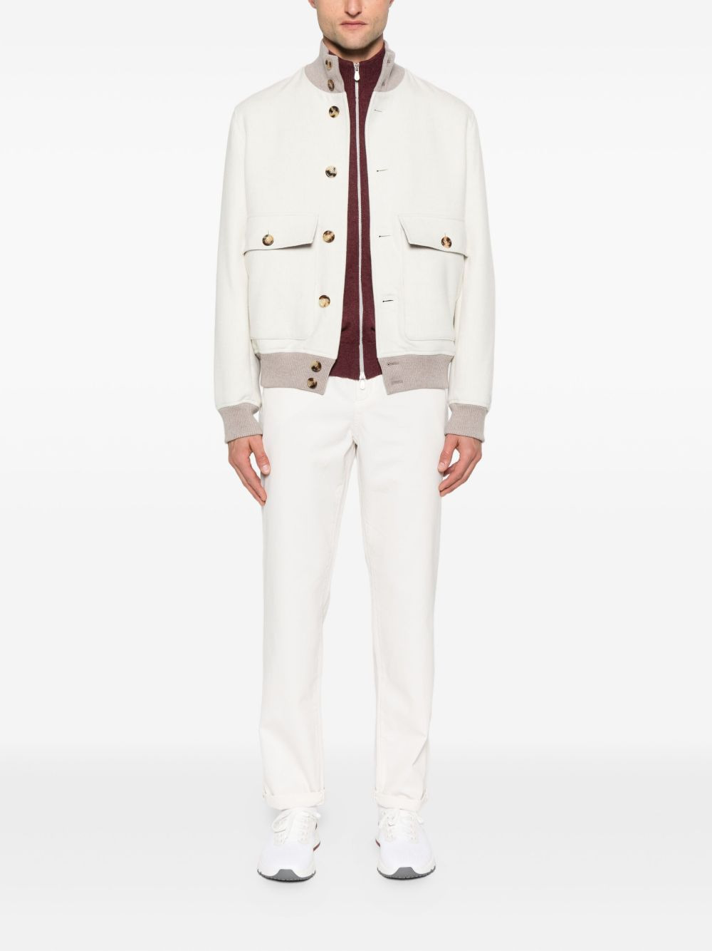 Brunello Cucinelli Trousers White - 3