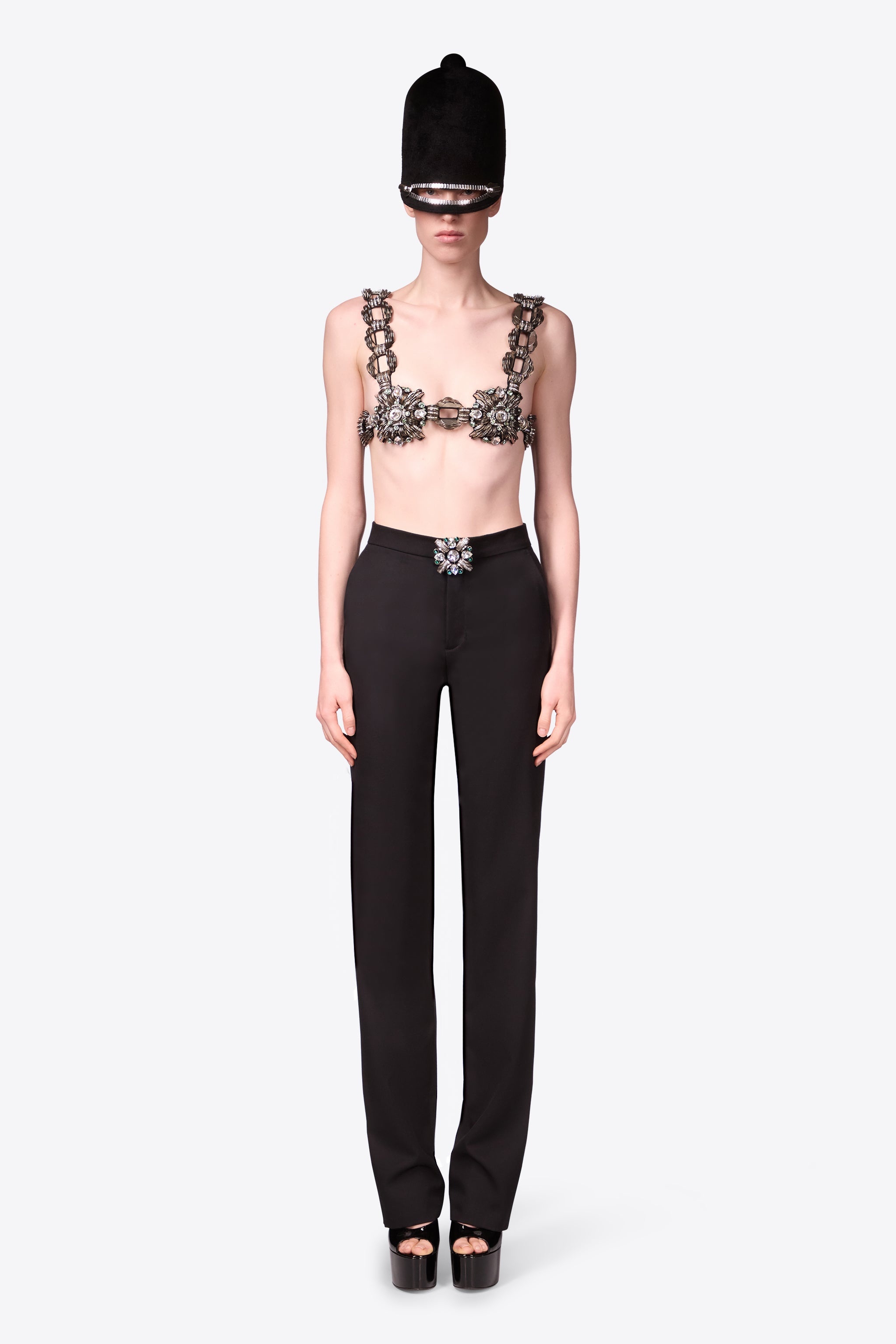 CRYSTAL BROOCH TROUSER - 3