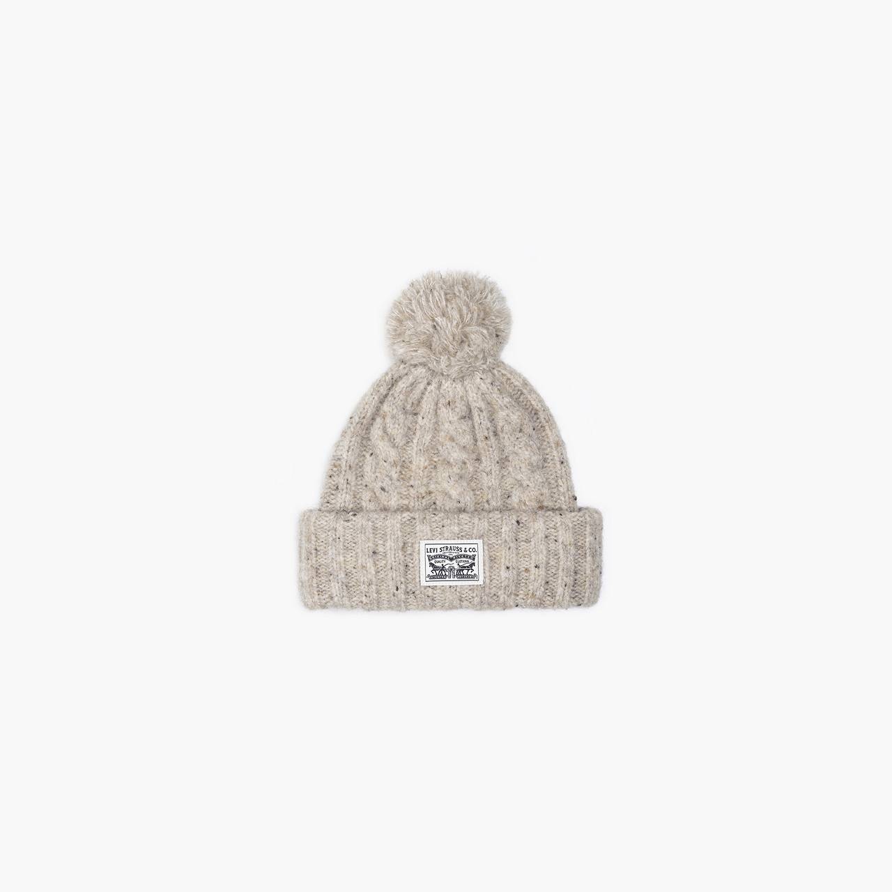 BACKPATCH POM POM BEANIE - 1
