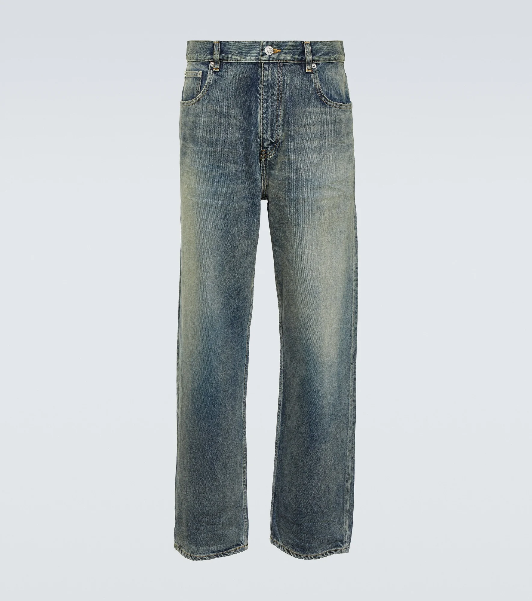 Mid-rise tapered jeans - 1