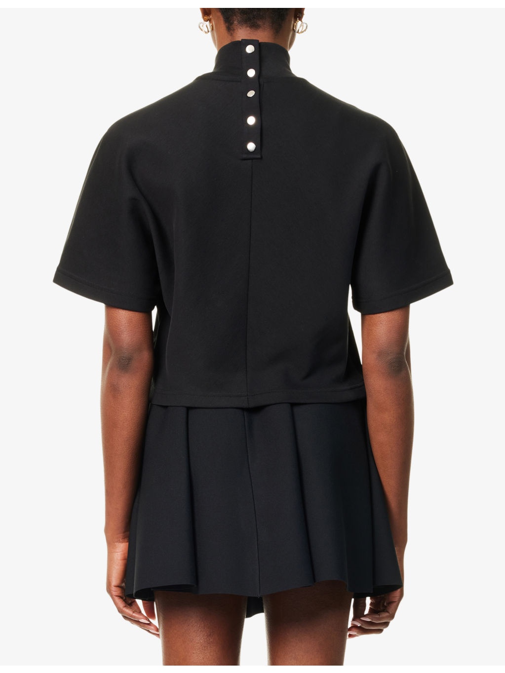 Ribbed High-Neck Cotton-Jersey Top - 4