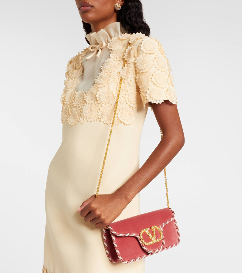 Locò Mini embellished velvet clutch 7