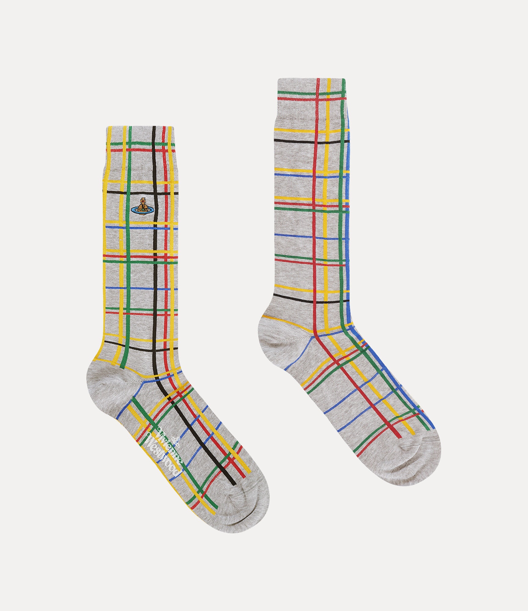 ABSTRACT CHECK SOCK - 2