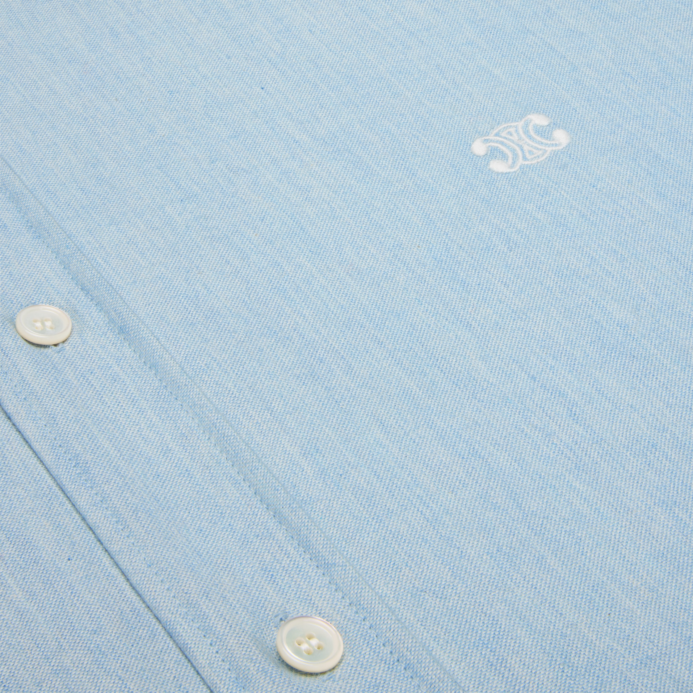 relaxed shirt IN CHAMBRAY COTTON - 4