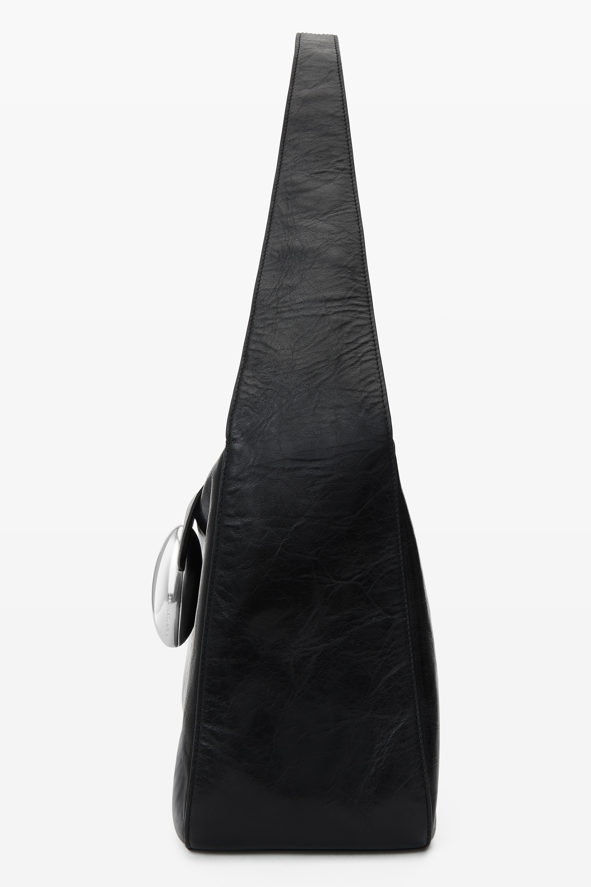 dome medium hobo bag in crackle patent leather - 3