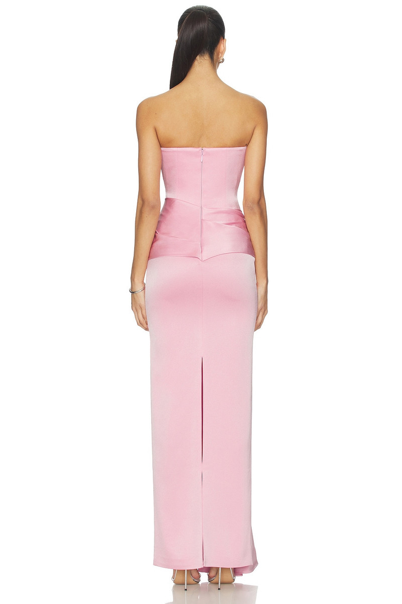 ALEX PERRY Strapless Drape Sash Column Dress outlook