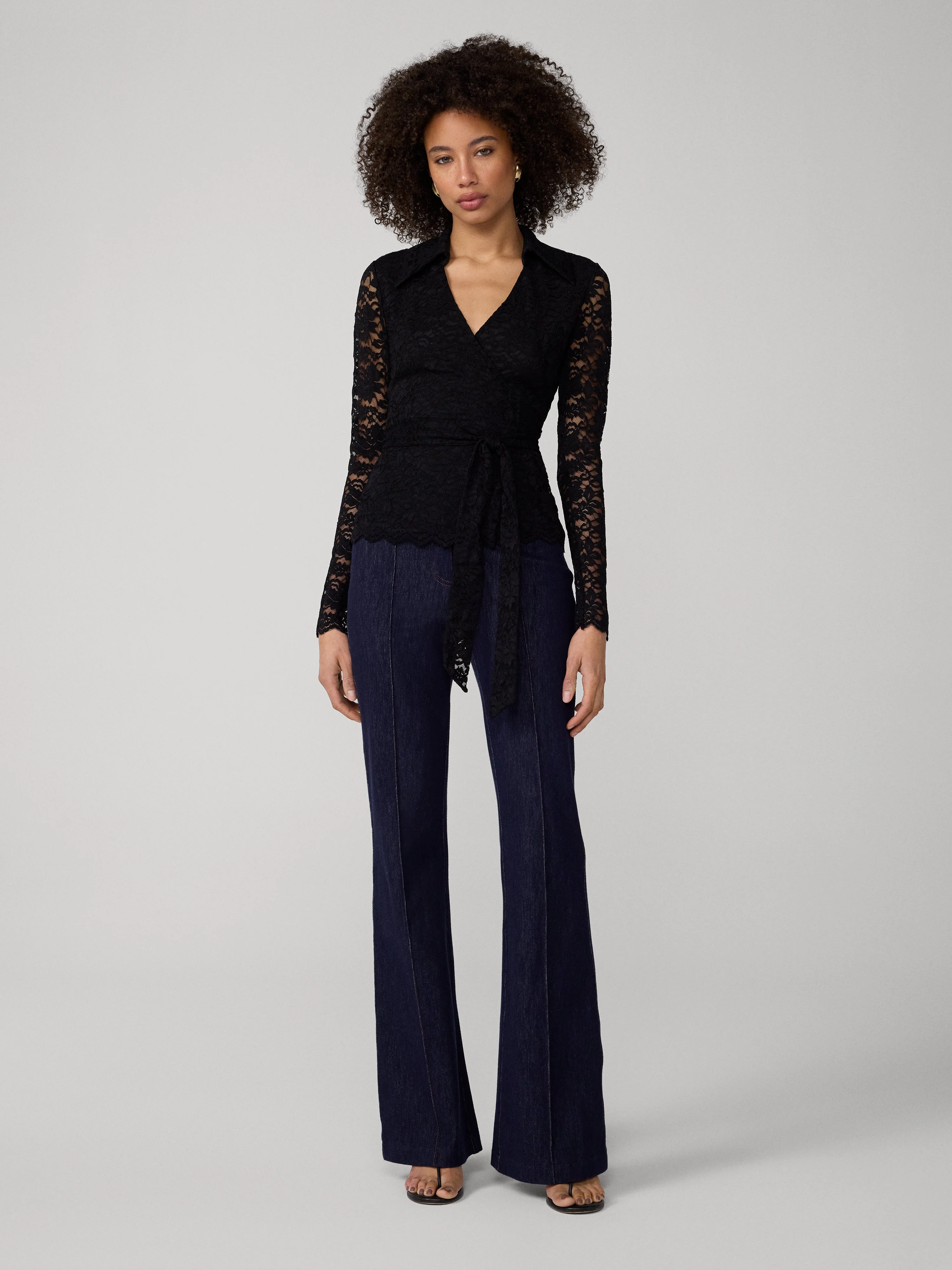 Perfect Wrap Lace Top - 1