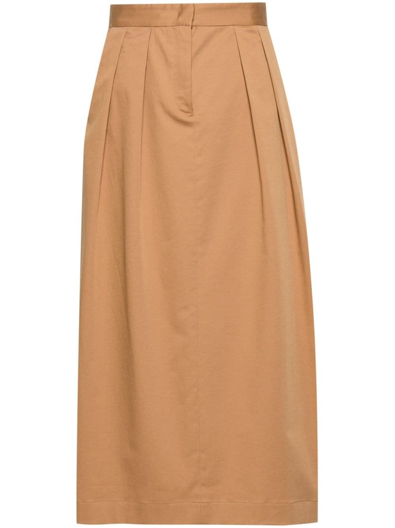 pleat-detailing maxi skirt 1