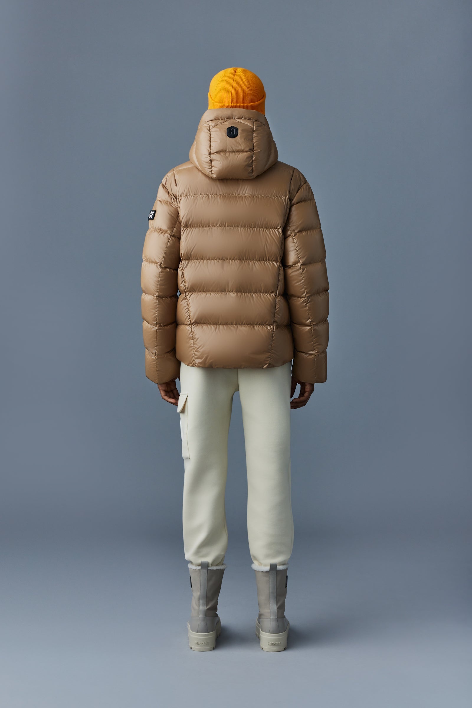 VICTOR lustrous light down jacket with hood for men - 4