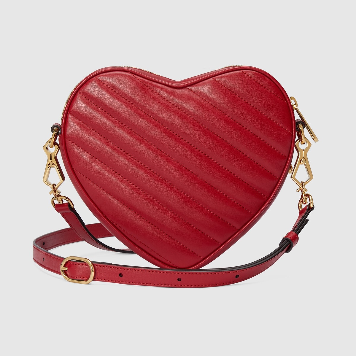 Interlocking G mini heart shoulder bag - 4