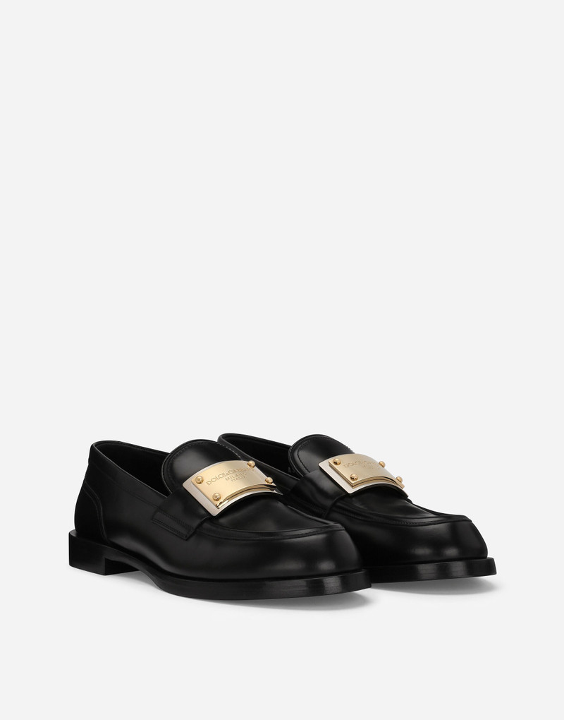 솔질된 calfskin loafers 2