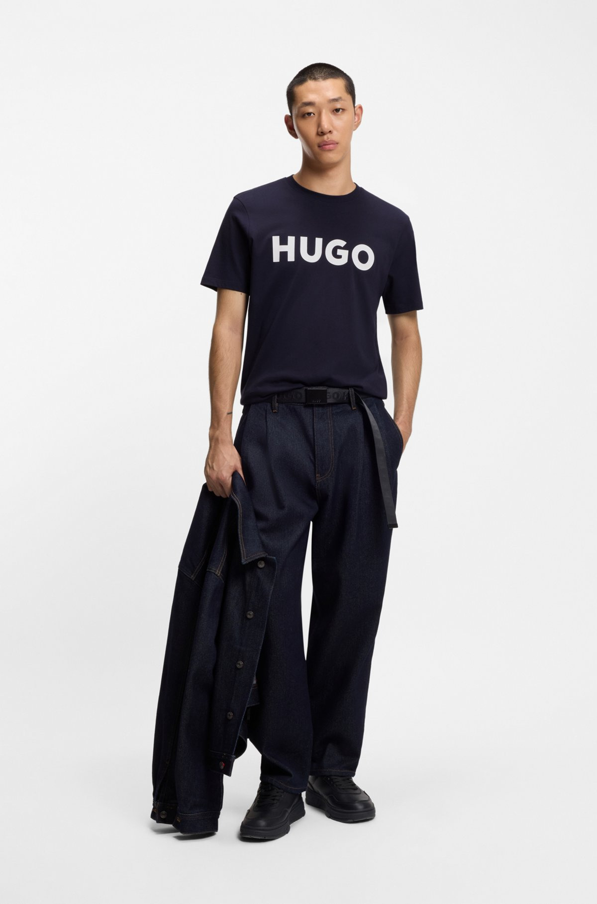 REGULAR-FIT T-SHIRT IN COTTON JERSEY WITH LOGO PRINT - 4