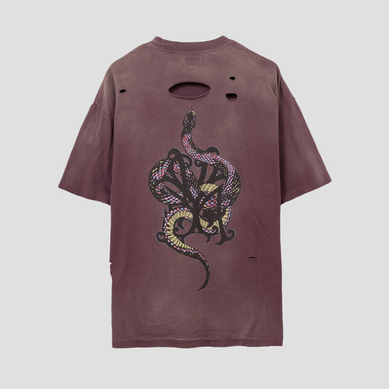 SNAKE DISTRESSED S/S T-SHIRTS 1