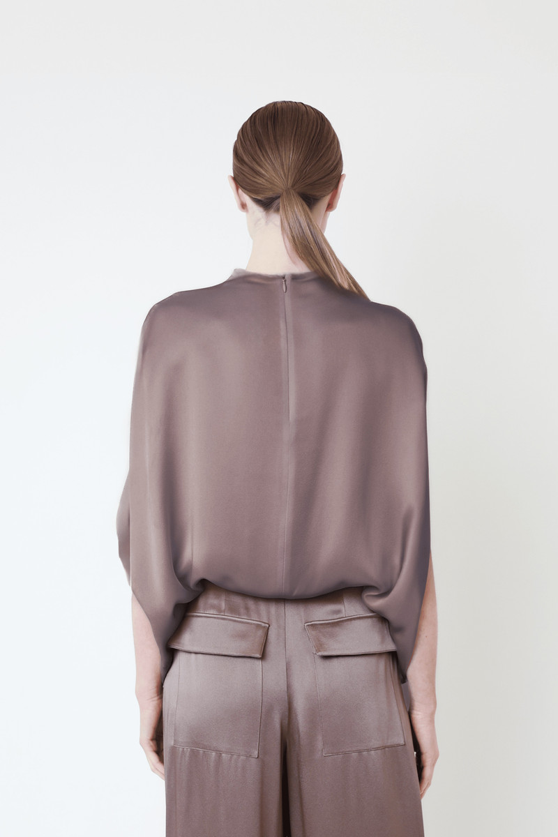 LAPOINTE Satin Cape Tee outlook