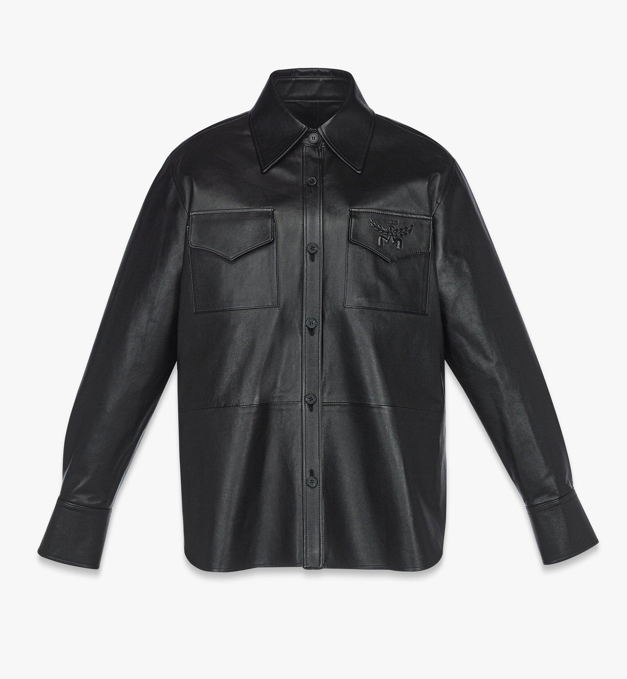 MCM Black Label Shirt in Lamb Leather REVERSIBLE