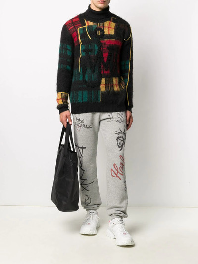 BUSCEMI tag print track trousers outlook