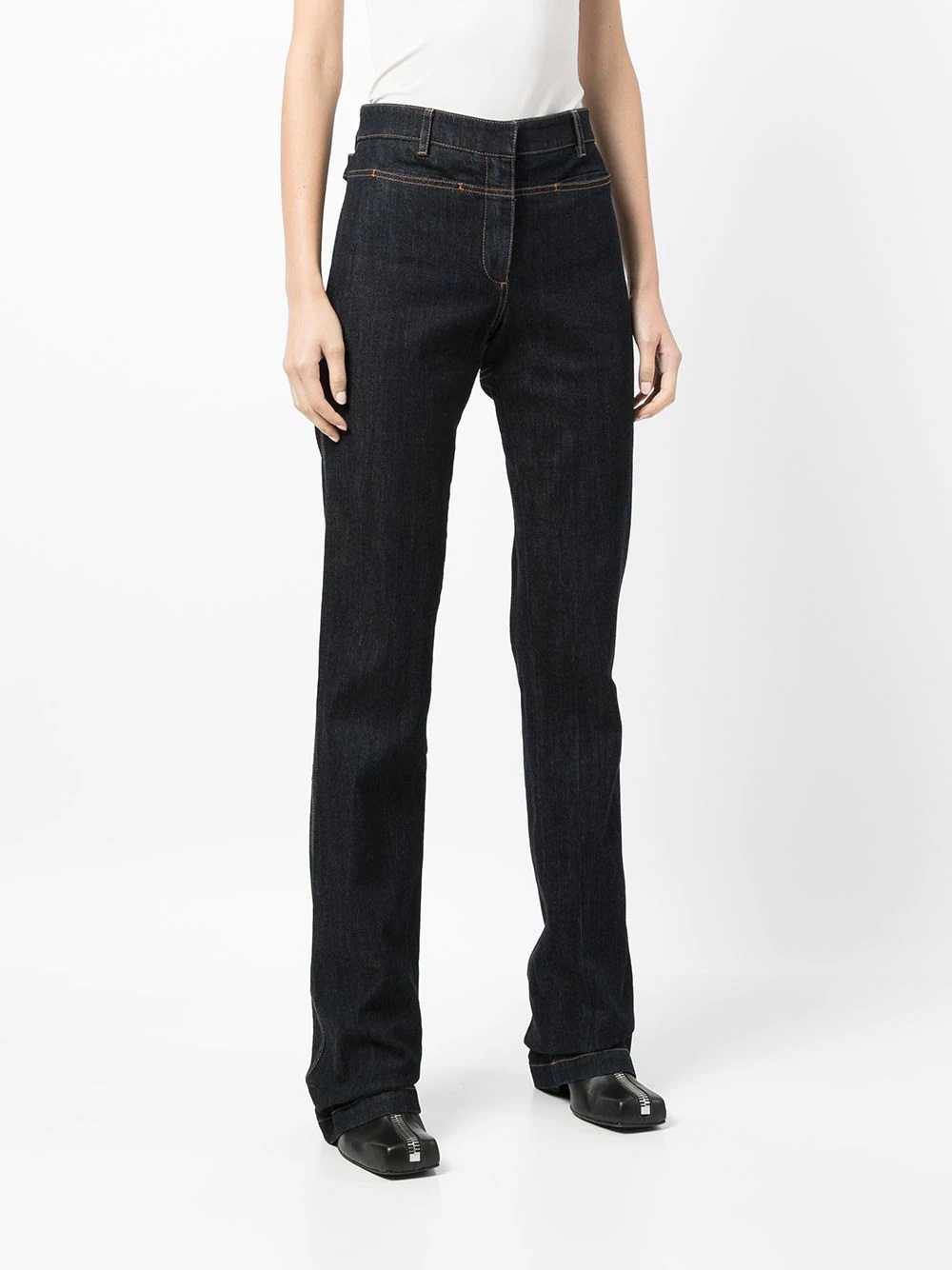 mid-rise bootcut jeans - 3