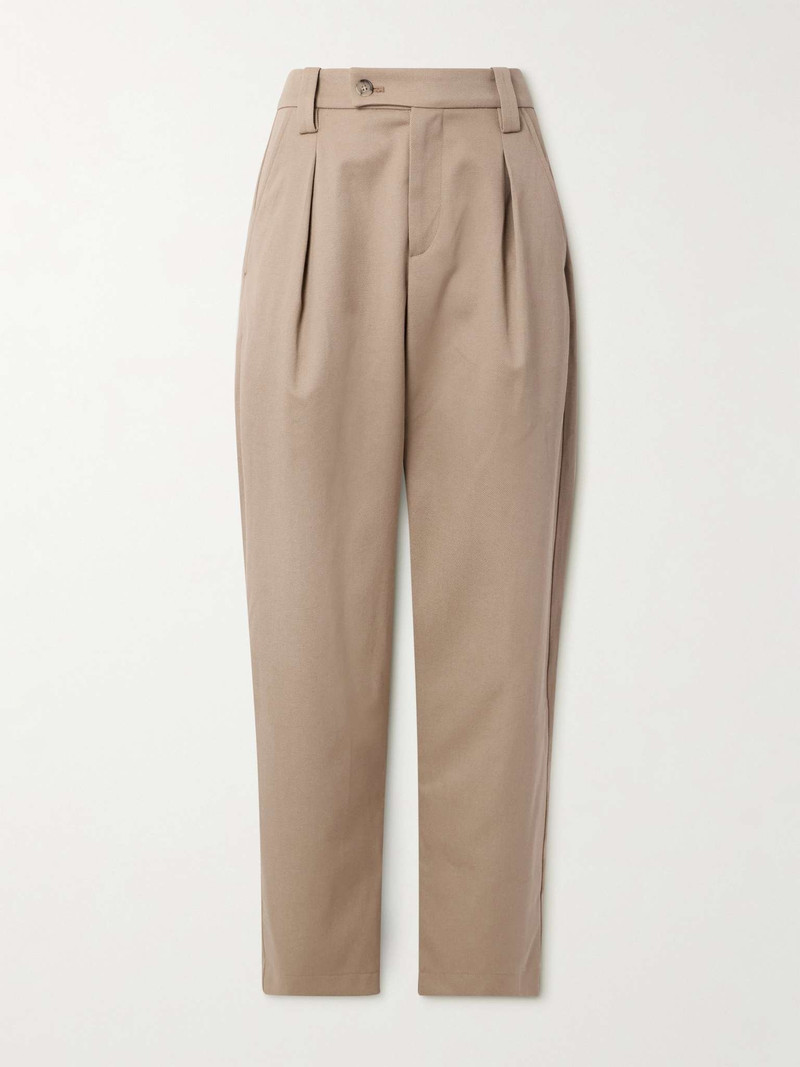 Renato Straight-Leg Virgin Wool and Cotton-Blend Twill Suit Trousers 1
