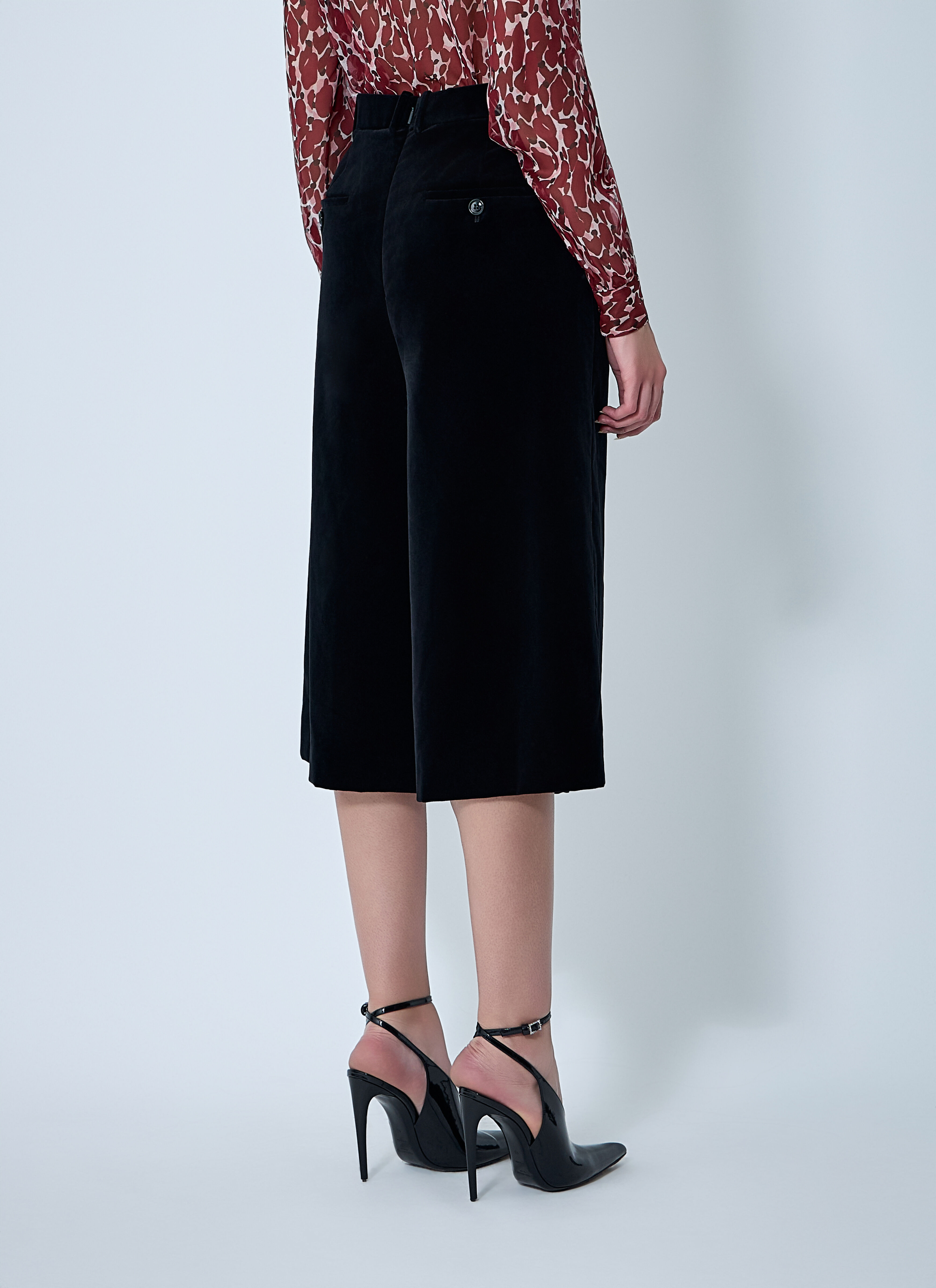 Tailored Cropped Cotton Pants - 4