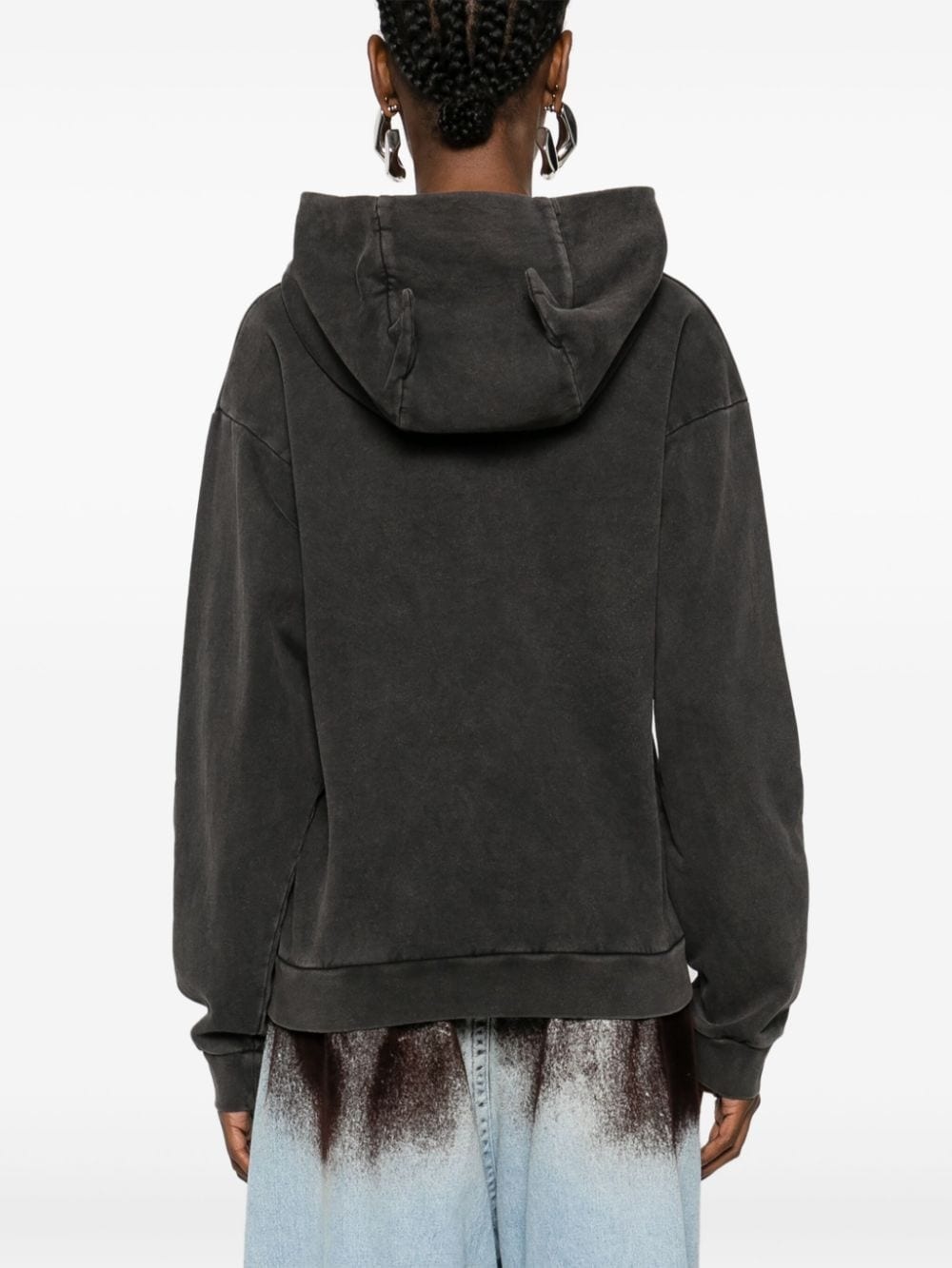 Washed Horn hoodie - 4