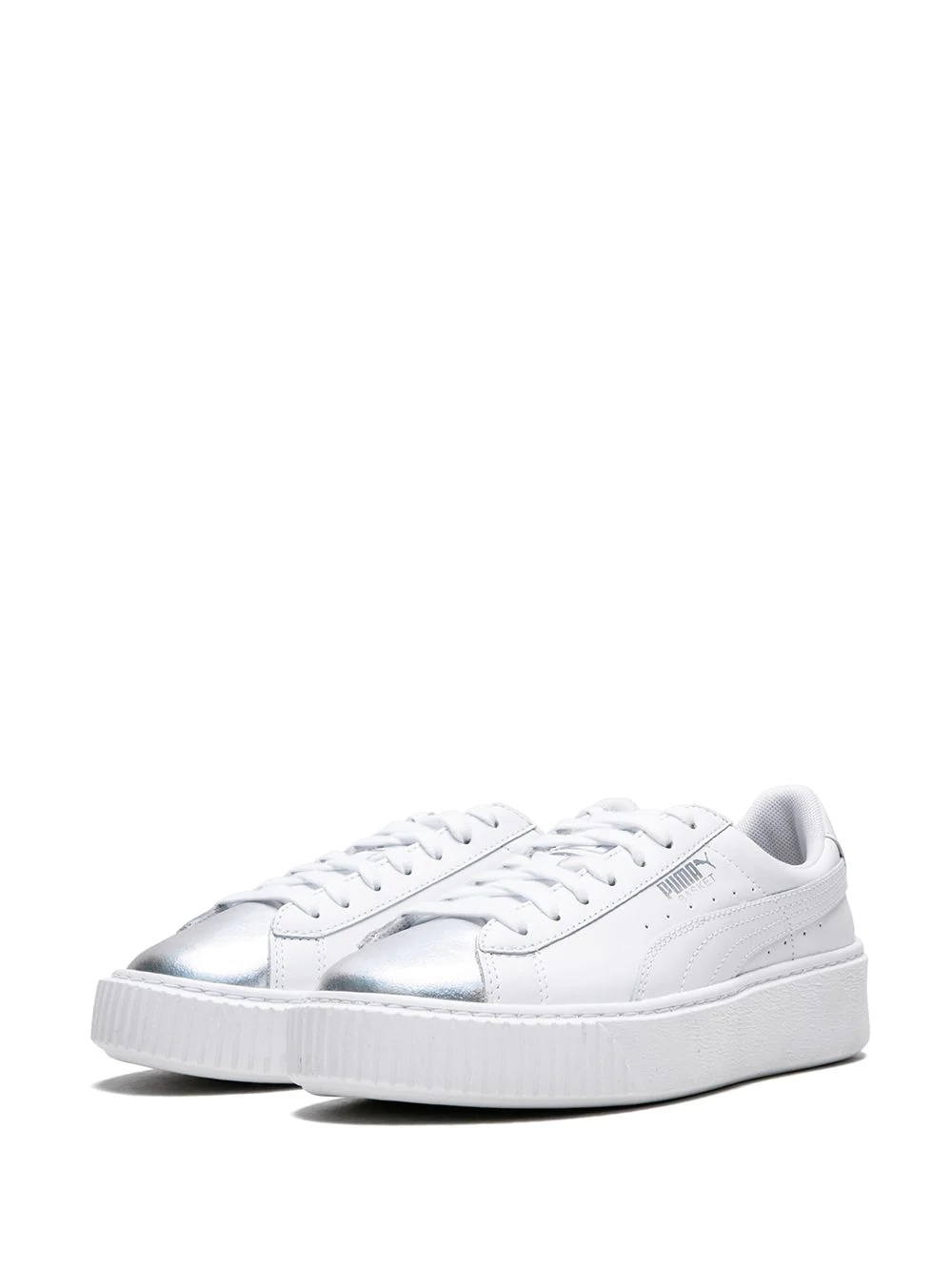 contrast toe cap sneakers - 2