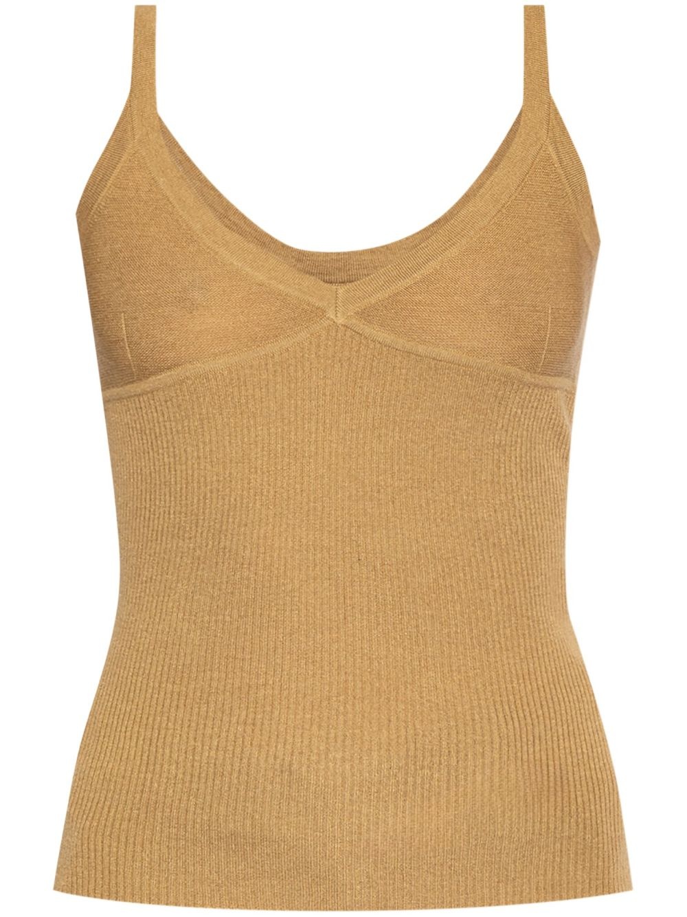 sleeveless knitted top - 1