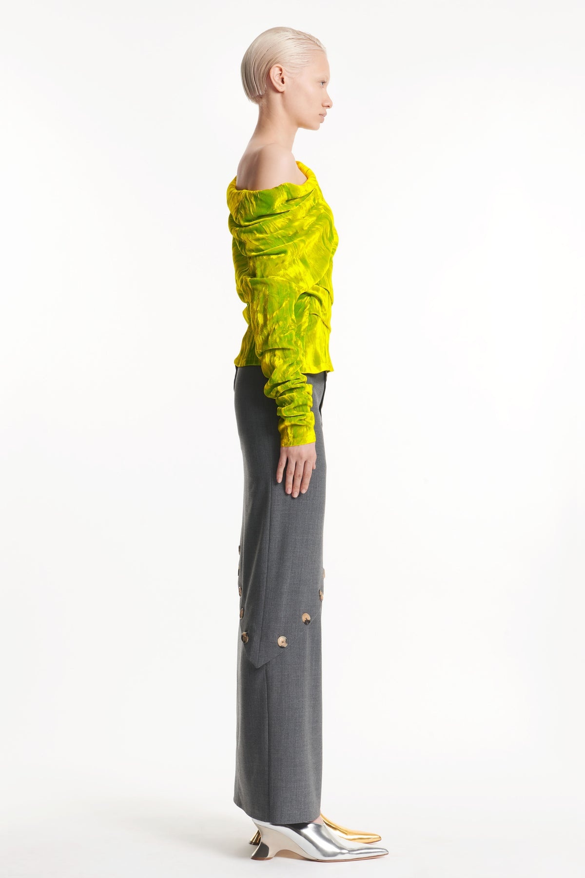 ASYMMETRIC LONGSLEEVE TOP CITRON - 4